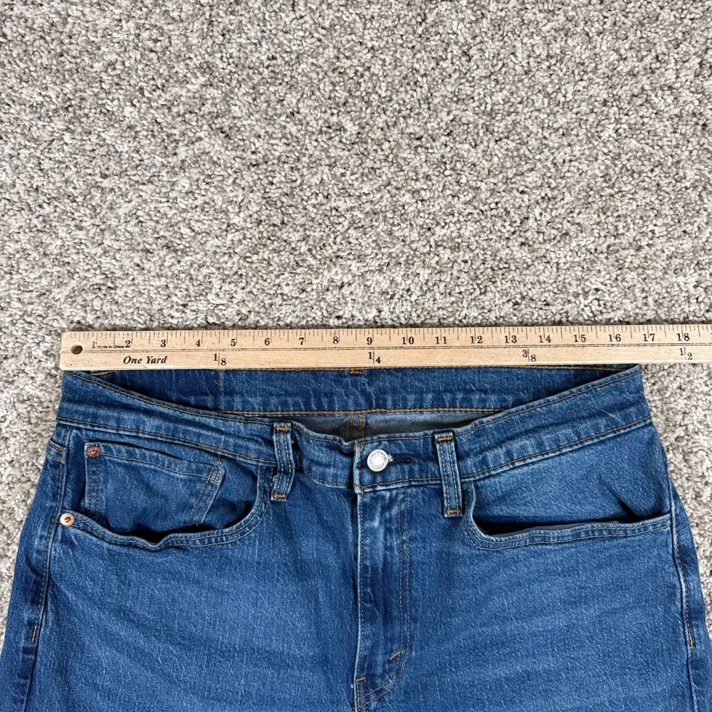 Levis 505 Jeans‎ Mens 34x32 Regular Straight Fit Blue Denim Classic 5 Pocket
